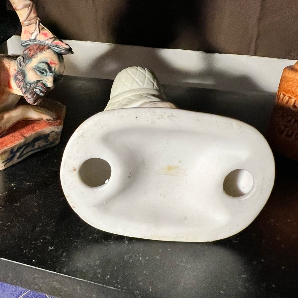 Ceramic boy and dog